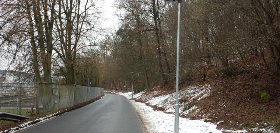 Beleuchtung Rütschhofstraße Das Foto zeigt die Beleuchtung an der Rütschhofstraße