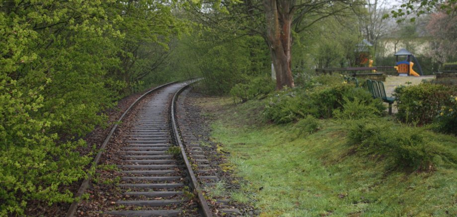Das Foto zeigt die Bachbahn bei Rodenbach